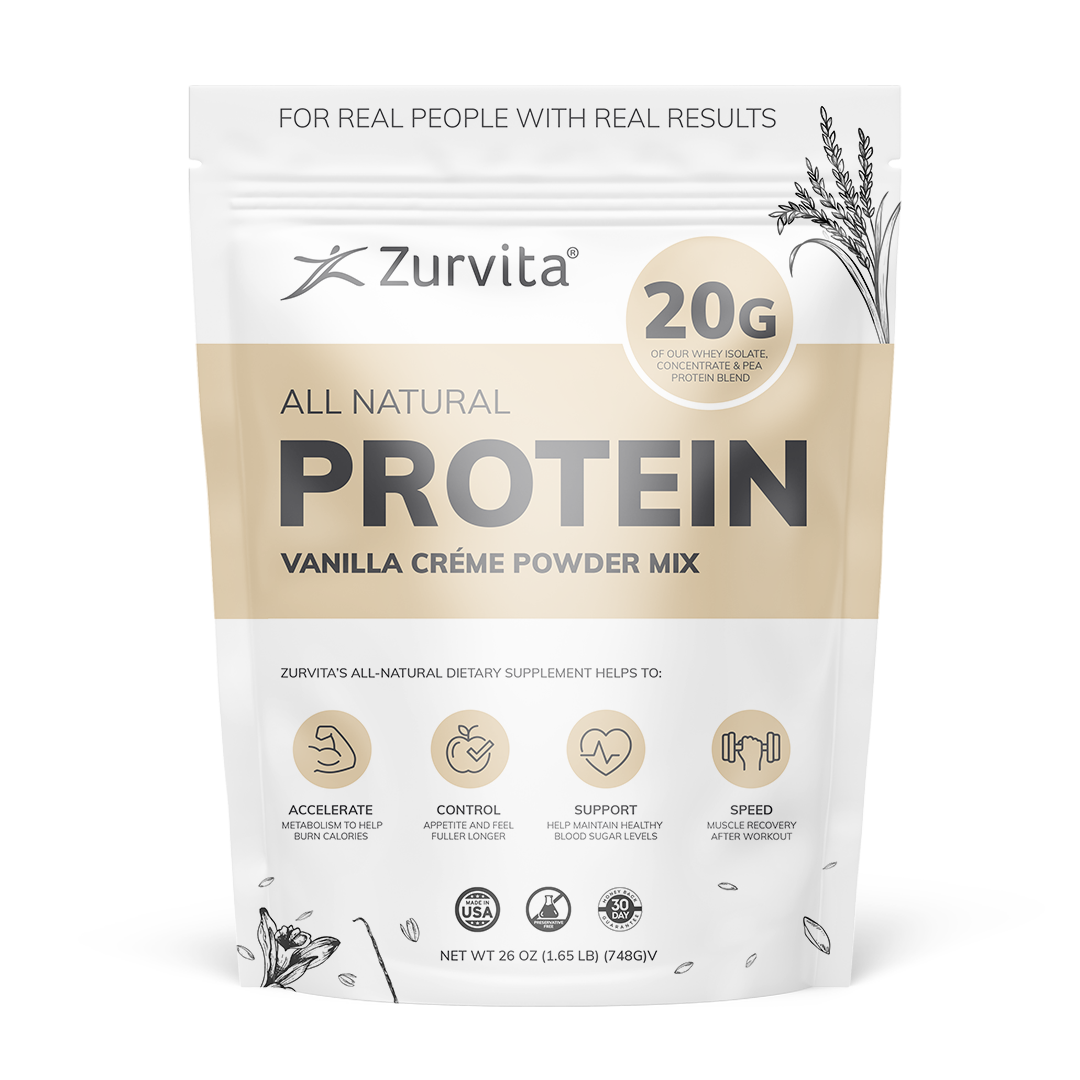 Proteína Zurvita Natural, 20 Porciones - Proteína Zurvita Natural, Vanilla Créme, 20 Porciones