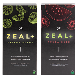 Zeal+ 30 Paquetes - Rumba Rush y Citrus Surge