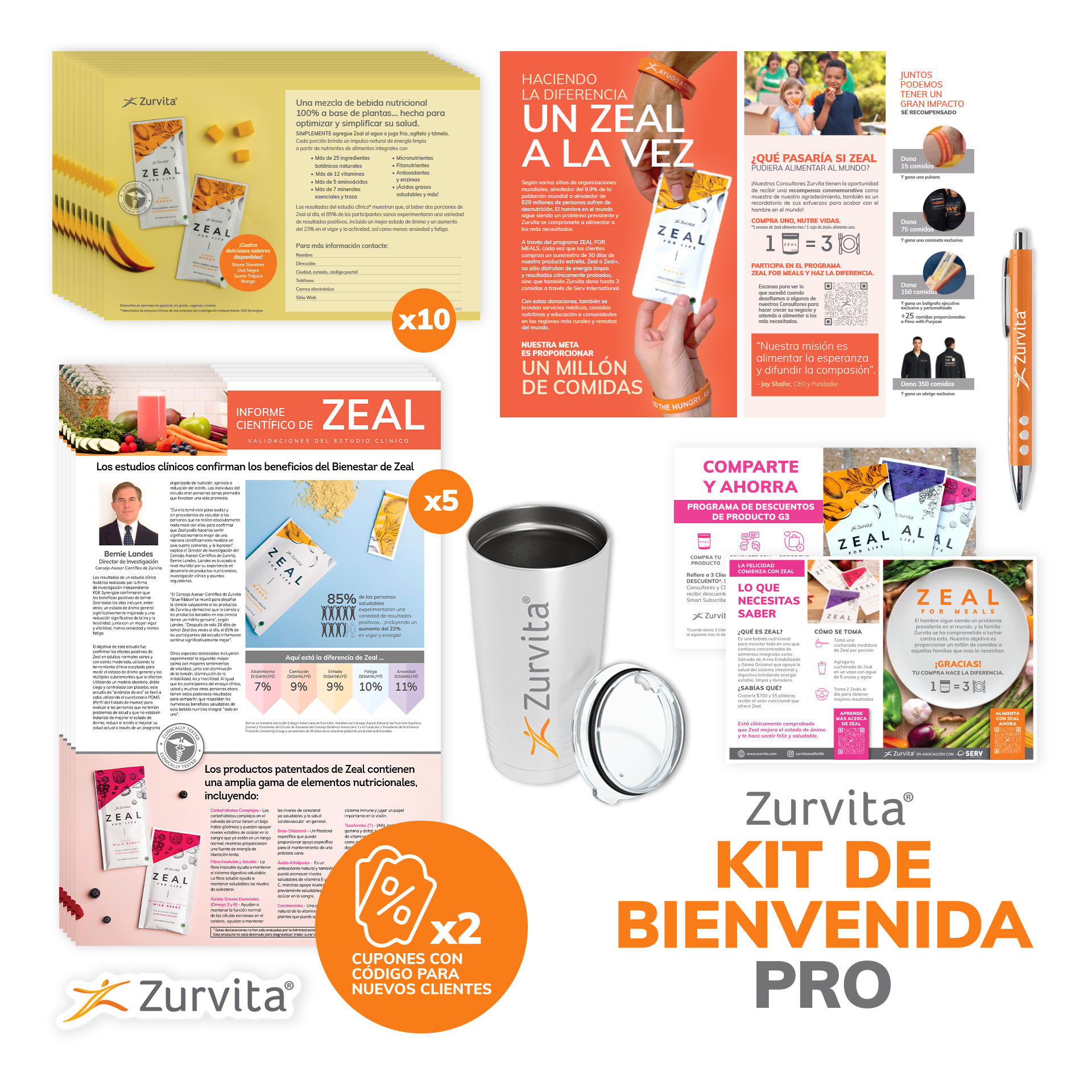 El Kit de Bienvenida PRO de Zurvita (incluye el Kit Digital 